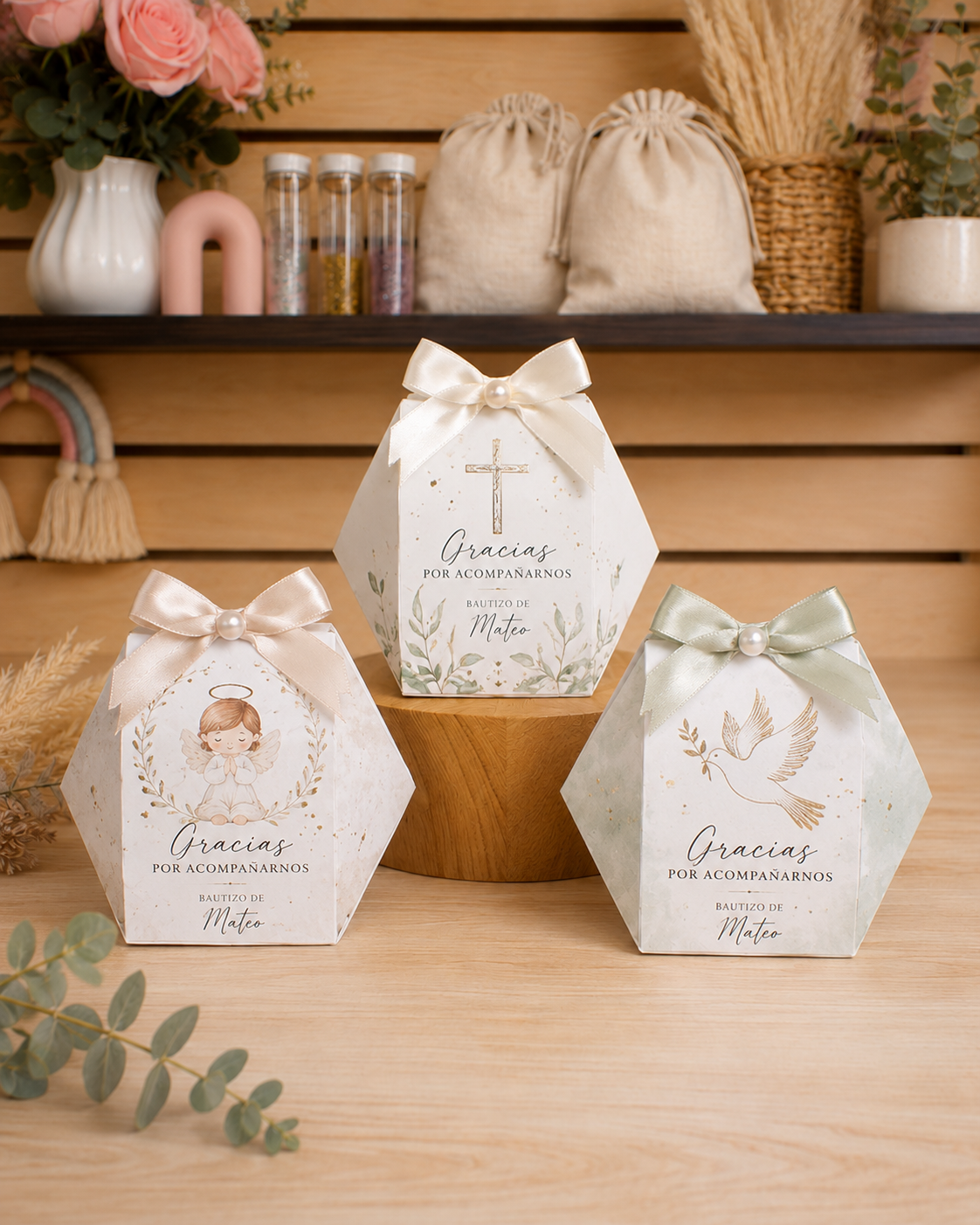 Bolsita personalizada de agradecimiento para eventos