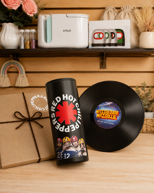 Termo personalizado con temática musical