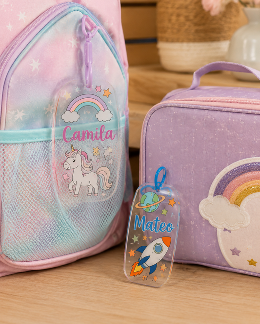 Tag Personalizado para Mochila o Lonchera