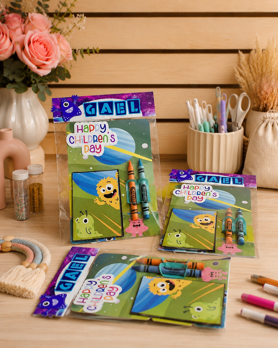 Librito personalizado para colorear con crayolas