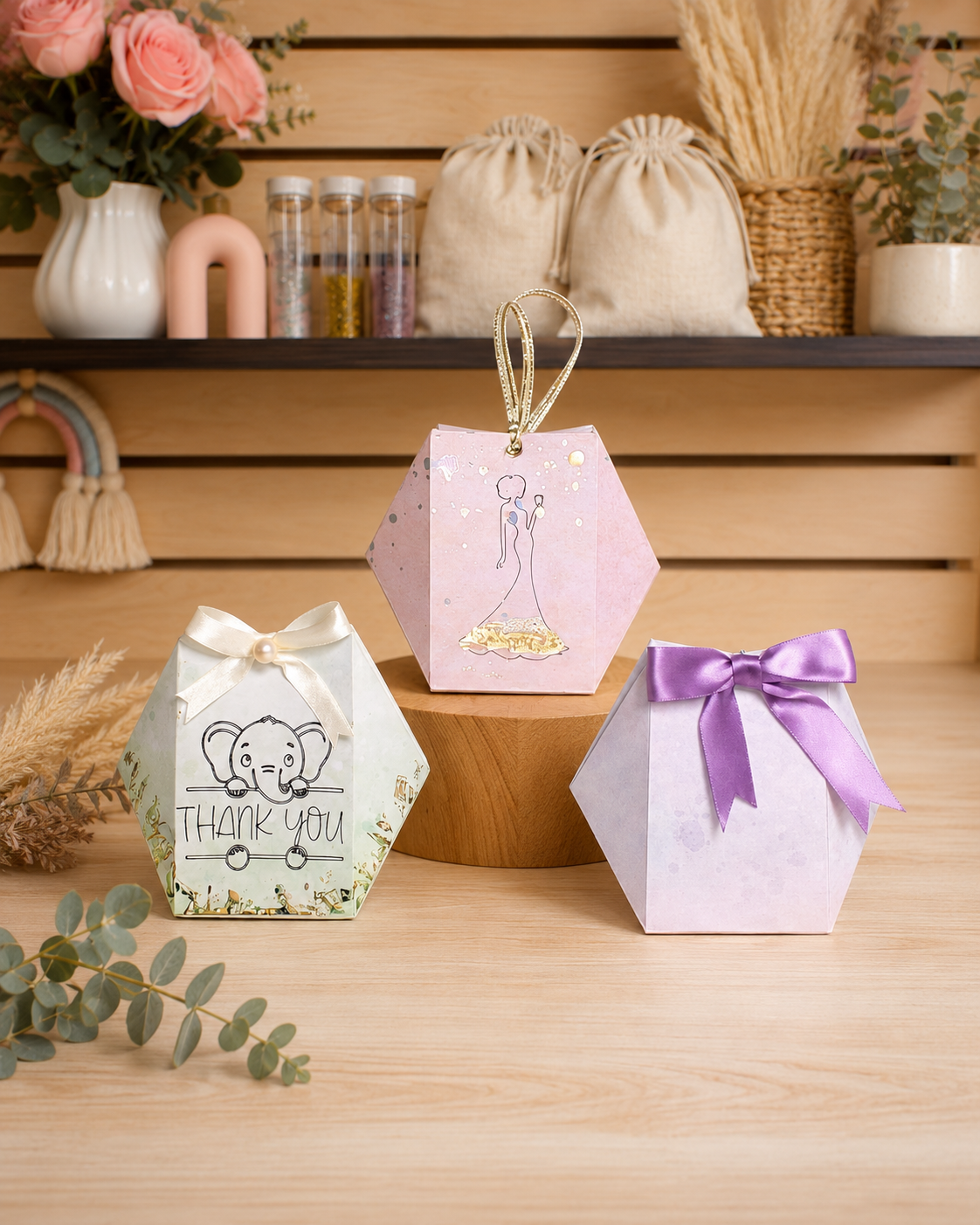 Bolsita personalizada de agradecimiento para eventos