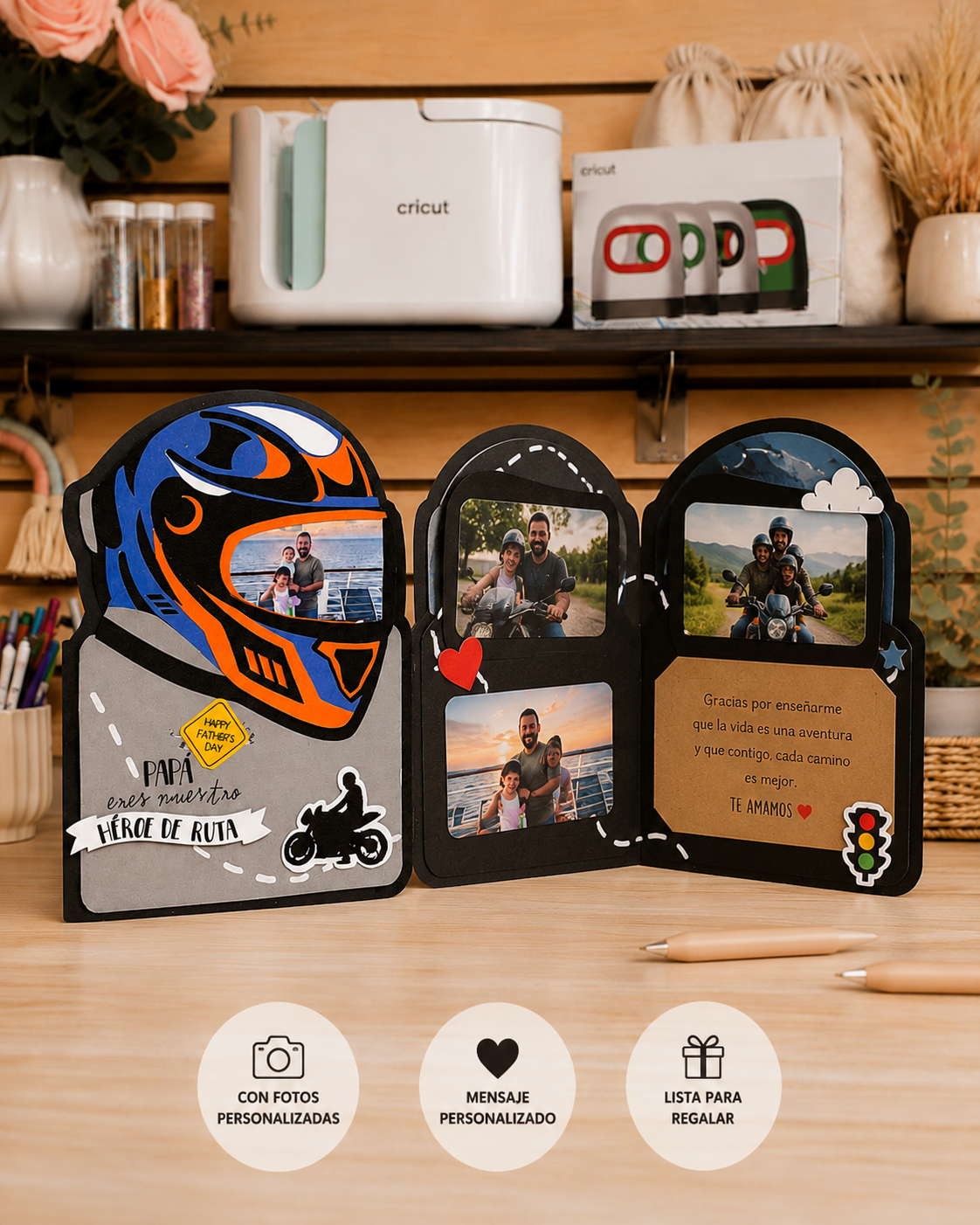 Tarjeta regalo personalizada con foto y mensaje