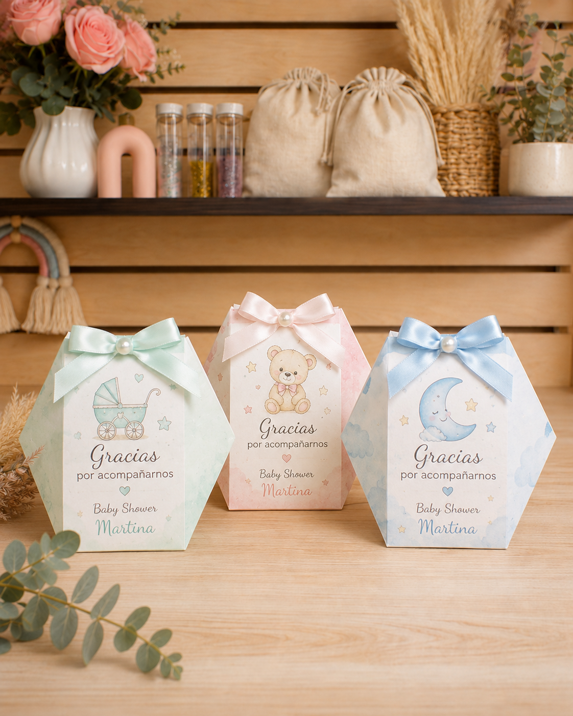 Bolsita personalizada de agradecimiento para eventos