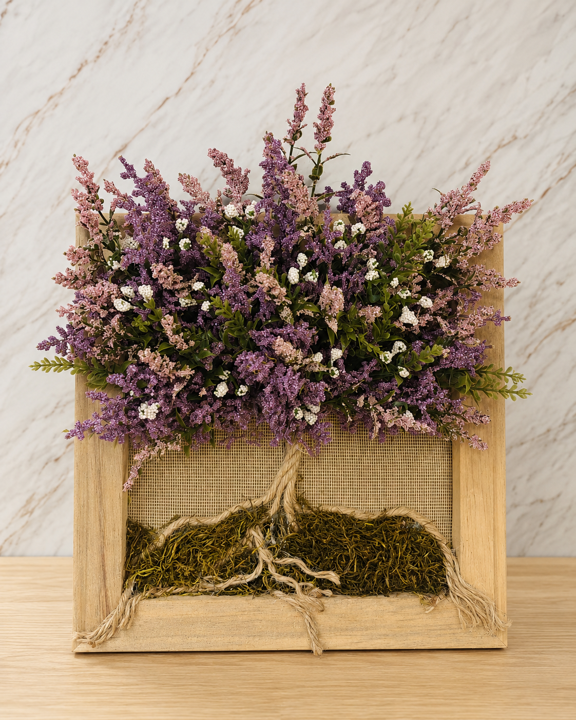 Cuadro decorativo personalizado con árbol floral