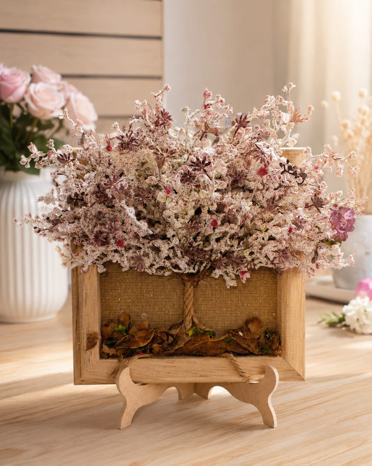 Cuadro decorativo personalizado con árbol floral